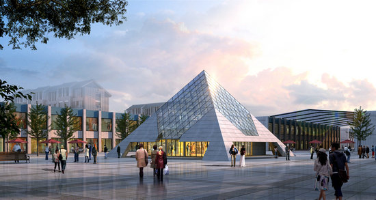 峨眉山金字塔网架